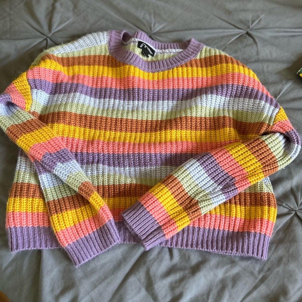 Art Class Multicolor Striped Sweater